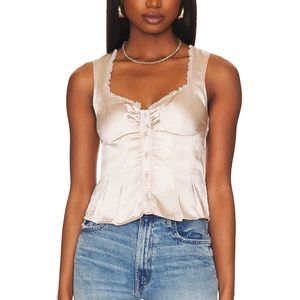 Revolve satin top